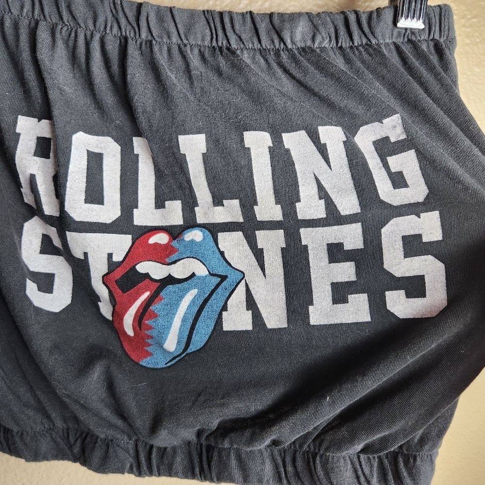 American Eagle Womens |M| Gray Rolling Stones Tube Top - Picture 3 of 6
